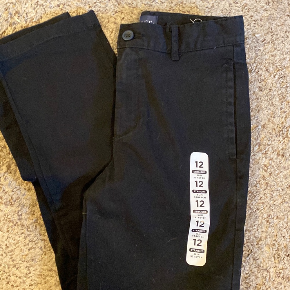 Children’s place boys twill pants - size 12 slim